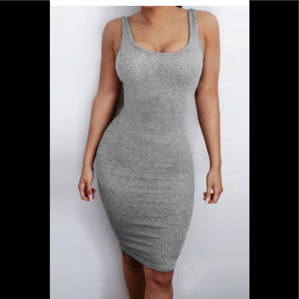 Light Grey Tank Dress